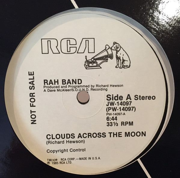 RAH Band : Clouds Across The Moon (12", Promo)