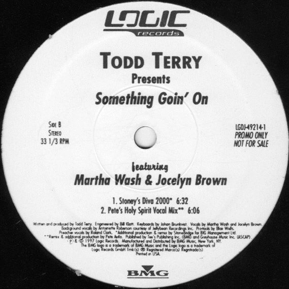 Todd Terry : Something Goin' On (12", Promo)