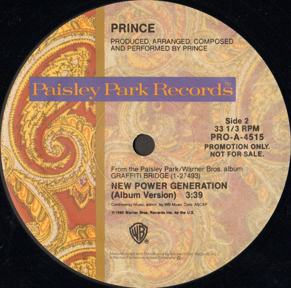 Prince : New Power Generation (12", Promo)