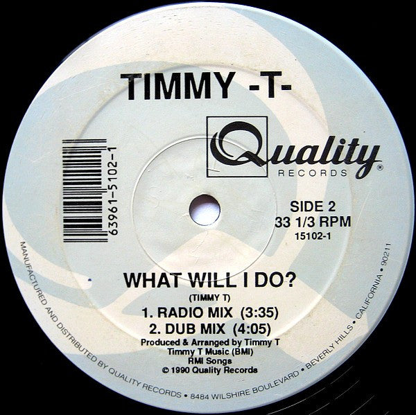 Timmy -T-* : What Will I Do? (12")
