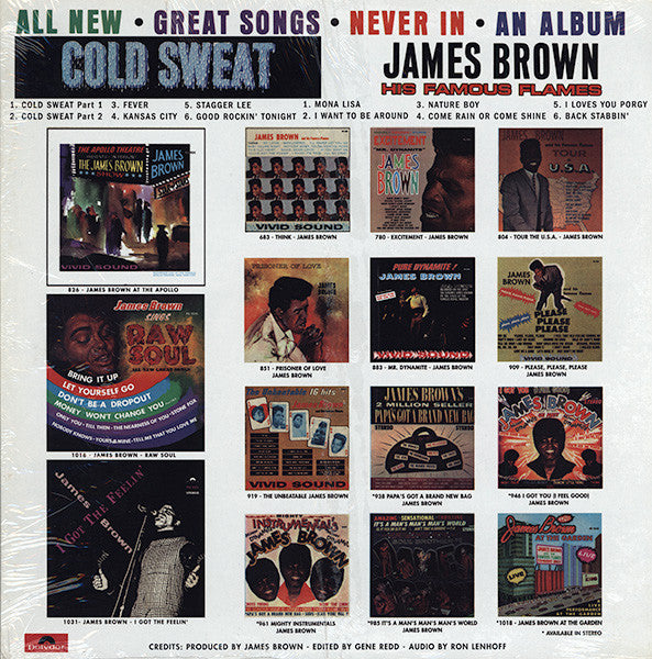 James Brown & The Famous Flames : Cold Sweat (LP, Album, RE)