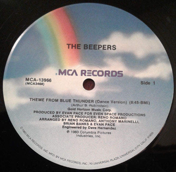 The Beepers : Theme From Blue Thunder (Dance Version) (12")