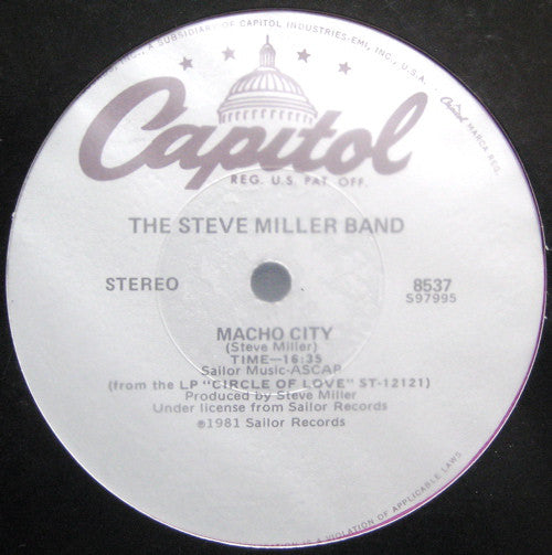 The Steve Miller Band* : Abracadabra / Macho City (12")