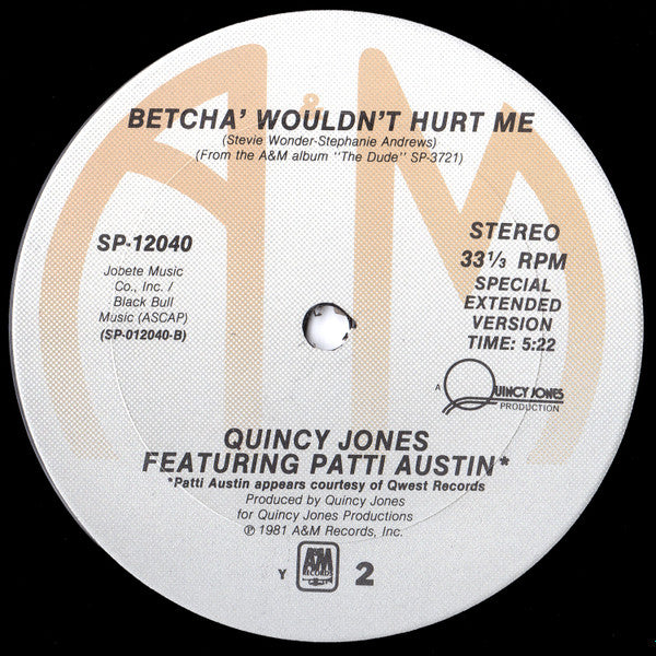Quincy Jones Featuring Patti Austin : Razzamatazz (12")