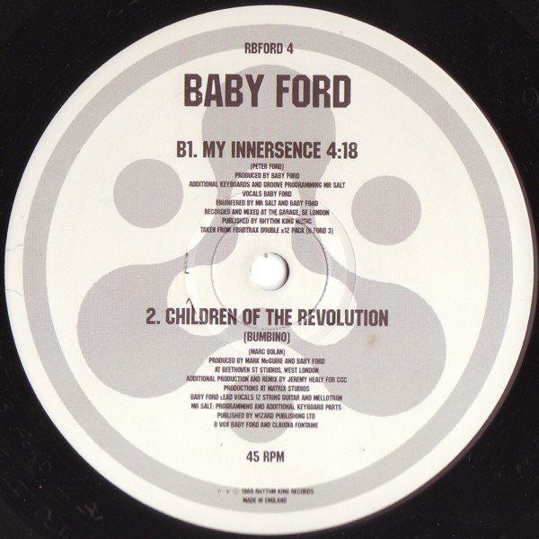 Baby Ford : Children Of The Revolution - Inca Love Remix Collection (12")