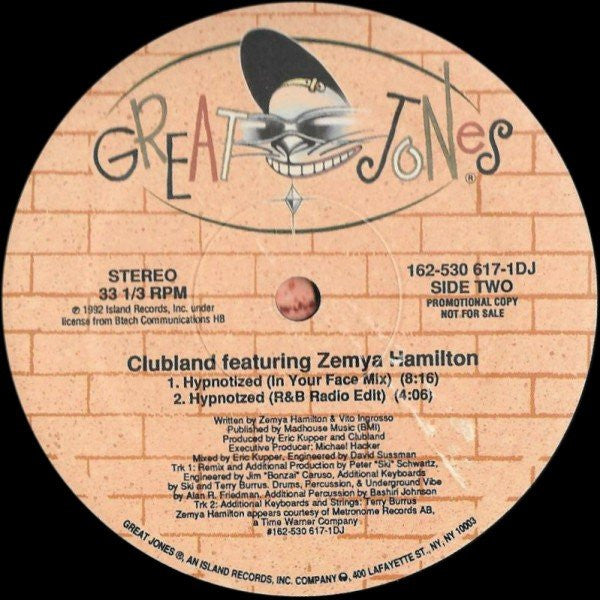 Clubland : Hypnotized (12", Promo)