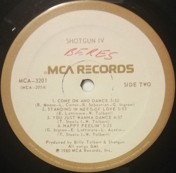 Shotgun (2) : Shotgun IV (LP, Album)