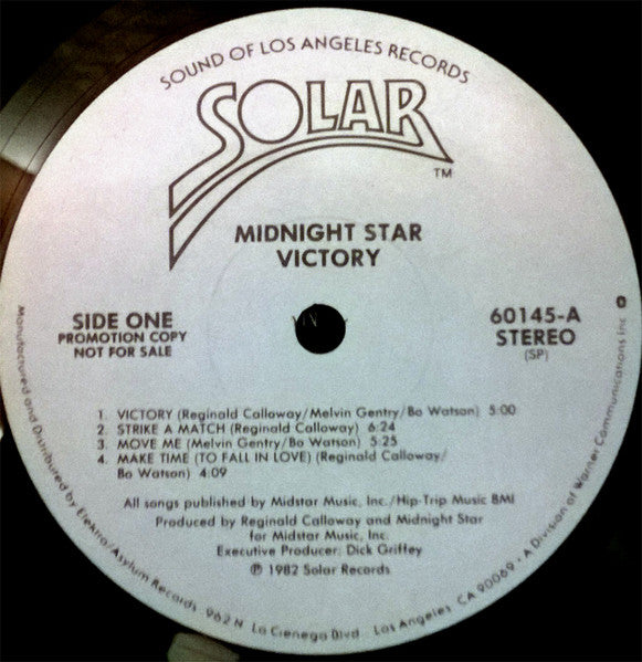 Midnight Star : Victory (LP, Album, Promo, Spe)
