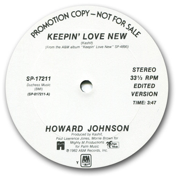 Howard Johnson : Keepin' Love New (12", Promo)