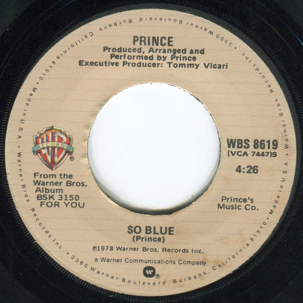 Prince : Soft And Wet (7", Single, Jac)