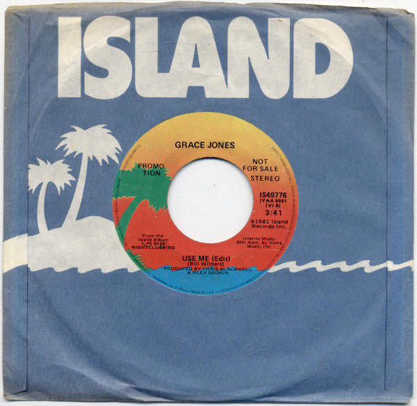 Grace Jones : Use Me (Edit) (7", Single, Mono, Promo)