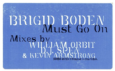 Brigid Boden : Must Go On (12", Promo)