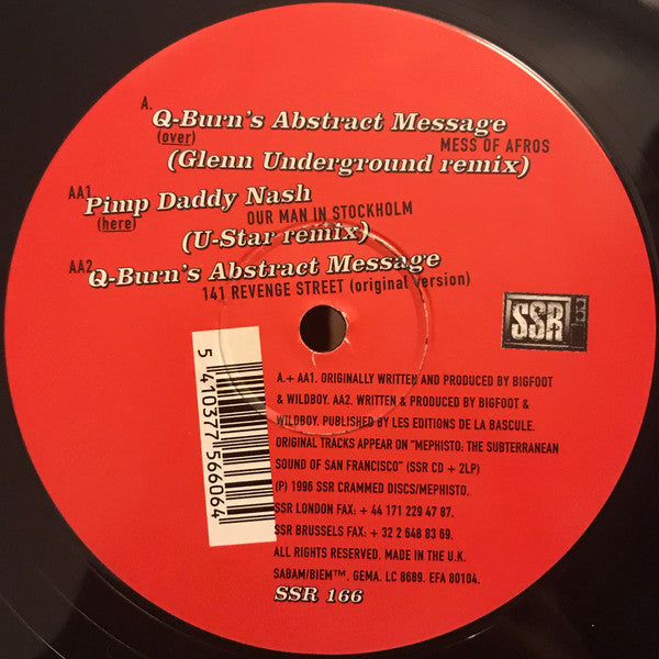Q-Burn's Abstract Message* / Pimp Daddy Nash : Mephisto Remixes #2 (12")