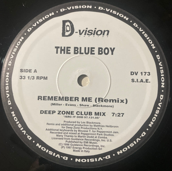 The Blue Boy* : Remember Me (The Remixes) (12")