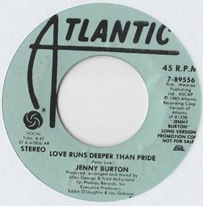 Jenny Burton : Love Runs Deeper Than Pride (7", Promo)