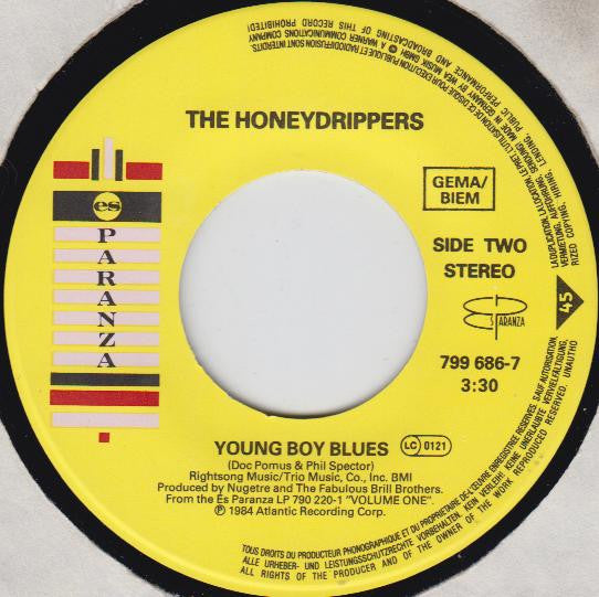 The Honeydrippers : Rockin' At Midnight (7", Single)