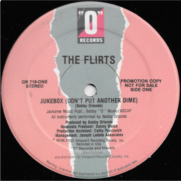 The Flirts : Boy Crazy / Jukebox (Don't Put Another Dime In That) (12", Promo)