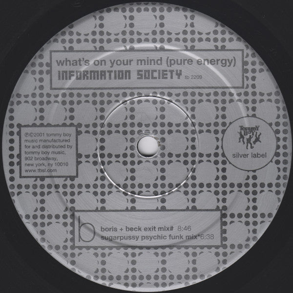 Information Society : What's On Your Mind (Pure Energy) (12")