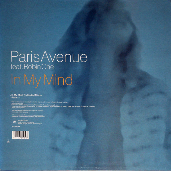 Paris Avenue feat. Robin One : In My Mind (12")