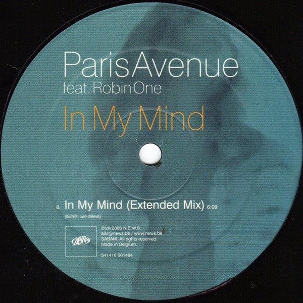 Paris Avenue feat. Robin One : In My Mind (12")