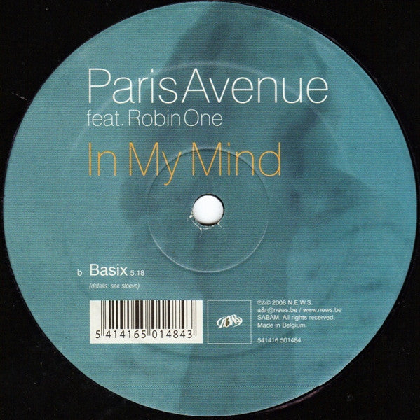 Paris Avenue feat. Robin One : In My Mind (12")