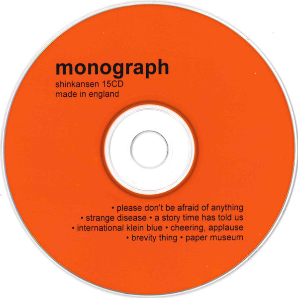 Monograph : Please Don't Be Afraid Of Anything (CD, EP, Single)