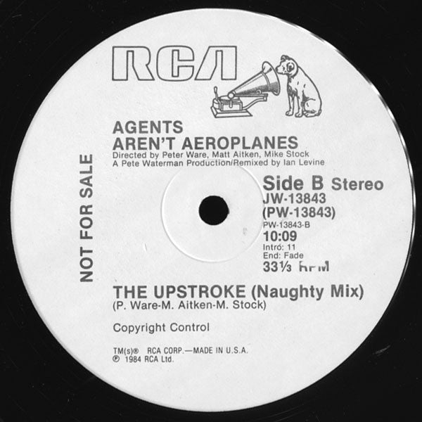Agents Aren't Aeroplanes : The Upstroke (12", Promo)