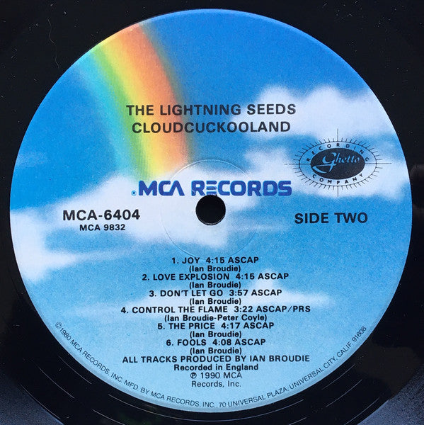 Lightning Seeds : Cloudcuckooland (LP, Album, Glo)