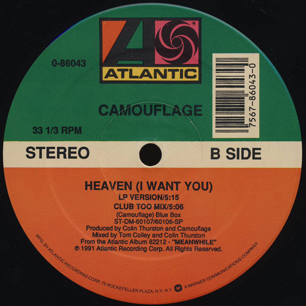 Camouflage : Heaven (I Want You) (12")