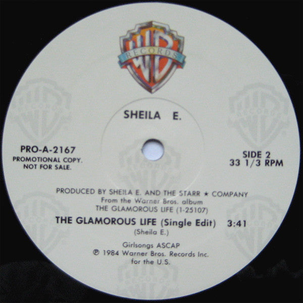 Sheila E. : The Glamorous Life (12", Promo)