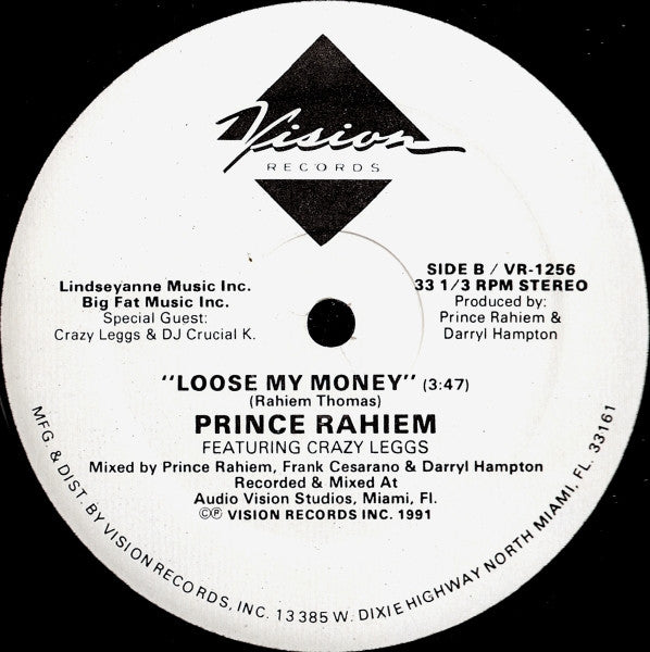 Prince Rahiem : Freaky Marie / Loose My Money (12")