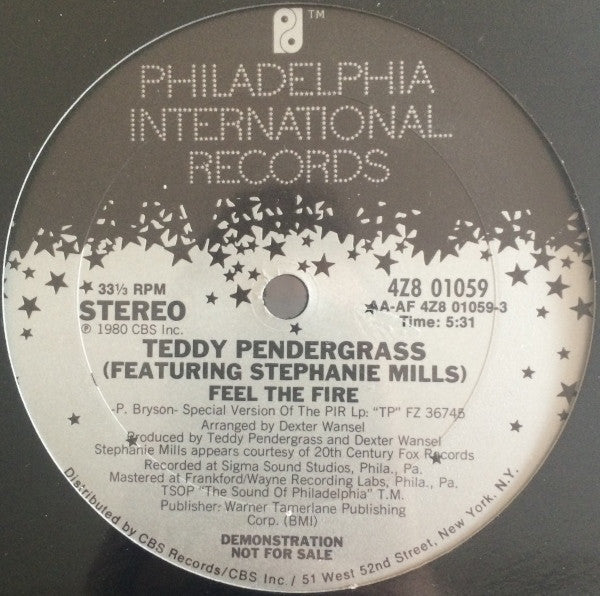 Teddy Pendergrass : Take Me In Your Arms Tonight (12", Promo)