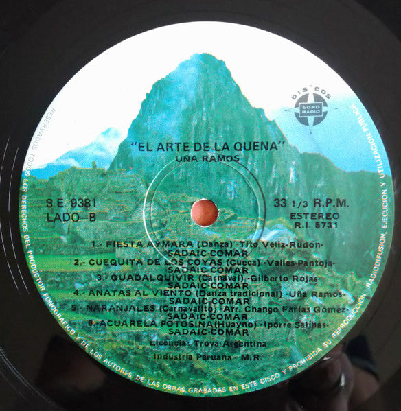 Uña Ramos : El Arte De La Quena (LP)