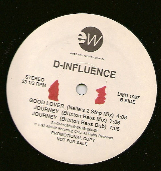 D-Influence* : No Illusions / Good Lover / Journey (12", Promo)