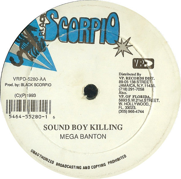 Mega Banton : Sound Boy Killing (12")