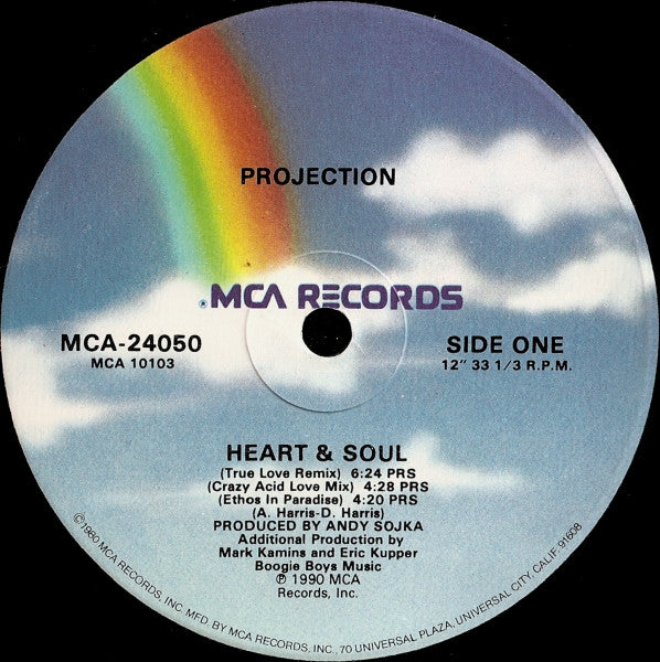 Projection : Heart & Soul (12", Single, Glo)