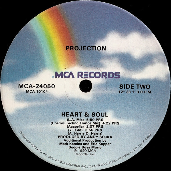 Projection : Heart & Soul (12", Single, Glo)
