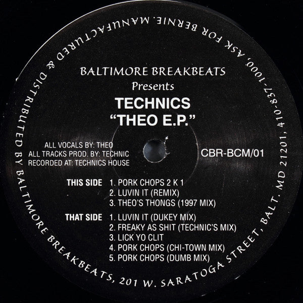 Technics* : Theo E.P. (12", EP)