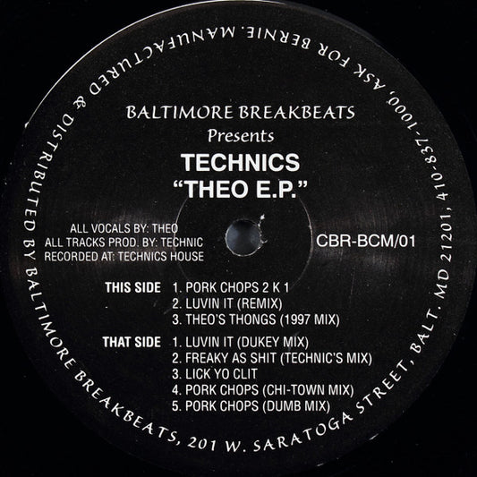 Technics* : Theo E.P. (12", EP)