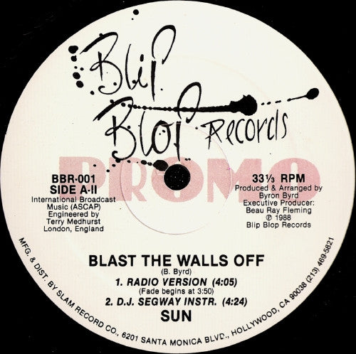 Sun (7) : Blast The Walls Off (12", Promo)