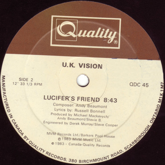 U.K. Vision* : Lucifer's Friend (12", Single)