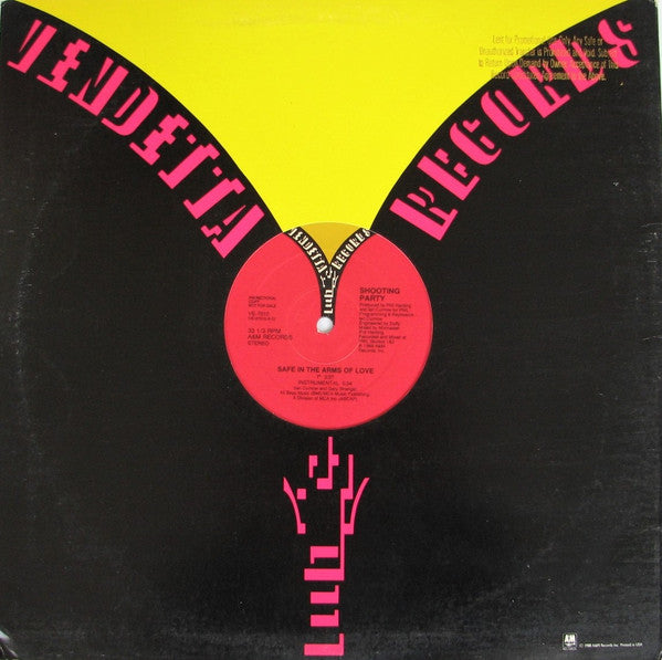 Shooting Party : Safe In The Arms Of Love (12", Promo)