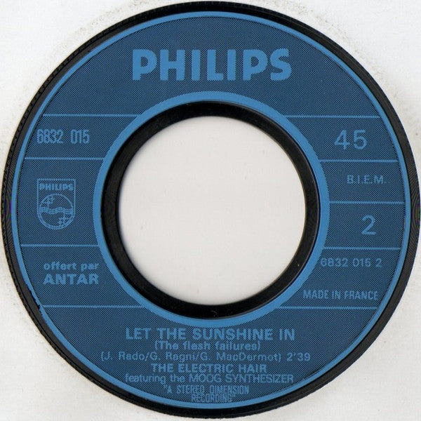 The Electric Hair : Aquarius / Let The Sunshine In (7", Single)