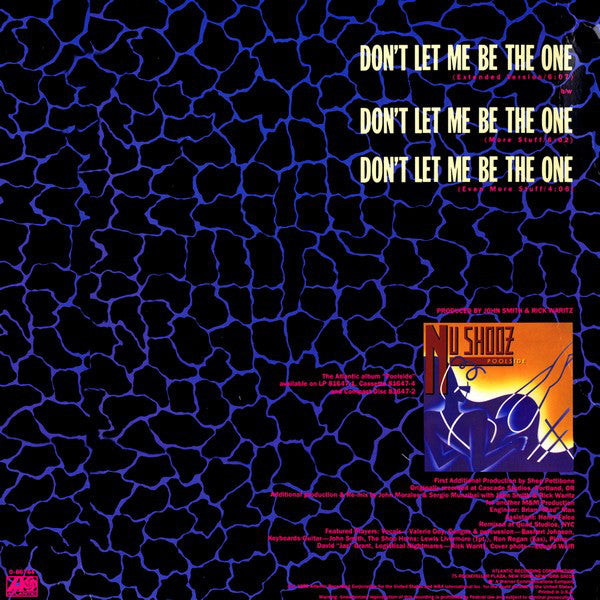Nu Shooz : Don't Let Me Be The One (12")