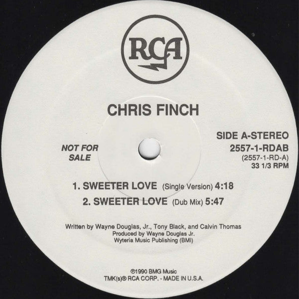 Chris Finch (2) : Sweeter Love (12", Promo)