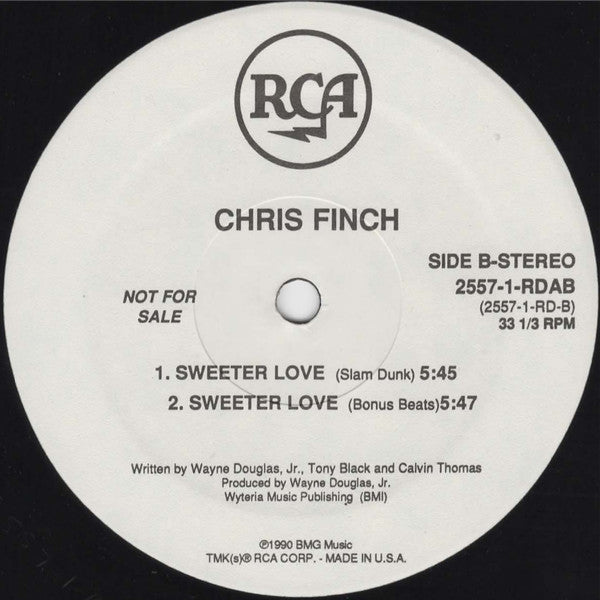 Chris Finch (2) : Sweeter Love (12", Promo)