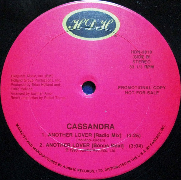Cassandra (7) : Another Lover (12", Promo)