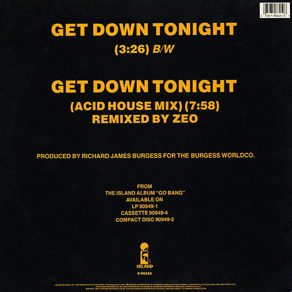 Shriekback : Get Down Tonight (12")