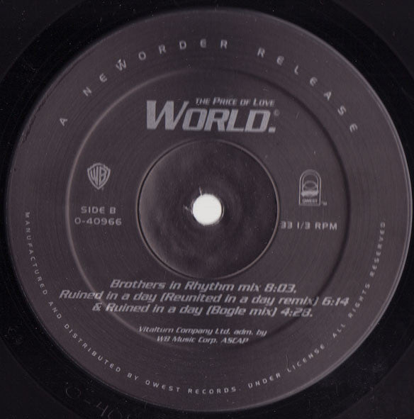 NewOrder* : World (The Price Of Love) (12")