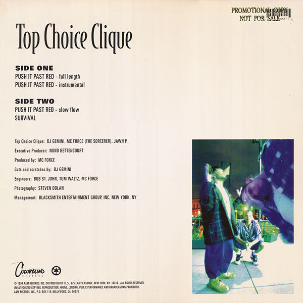 Top Choice Clique : Push It Past Red (12")